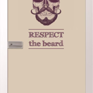 JOKA Glastür BEARD Fläche Keramischer Fotoprint inklusive Weißlack Zarge