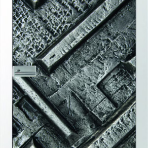 JOKA Glastür Metall Fläche Keramischer Fotoprint inklusive Weißlack Zarge