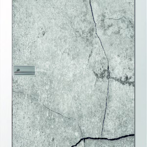 JOKA Glastür Stone2 Fläche Keramischer Fotoprint inklusive Weißlack Zarge