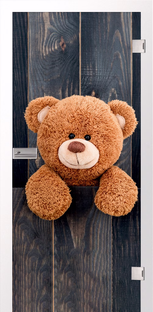 JOKA Glastür Teddy Fläche Keramischer Fotoprint inklusive Weißlack Zarge 1 JOKA Glastür Teddy Fläche Keramischer Fotoprint inklusive Weißlack Zarge