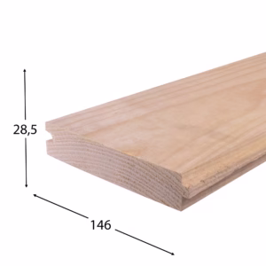 Nordisches Weißholz-Rauhspund 28,5 x 146 x 3000 mm