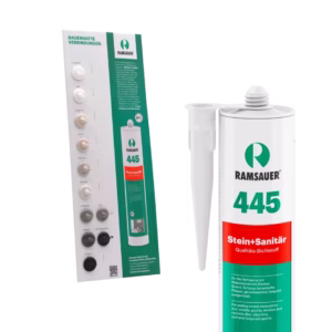 Ramsauer 445 Stein + Sanitär | Silikon auf Alkoxy-Basis | Dichtstoff für Natursteine und Fliesen
