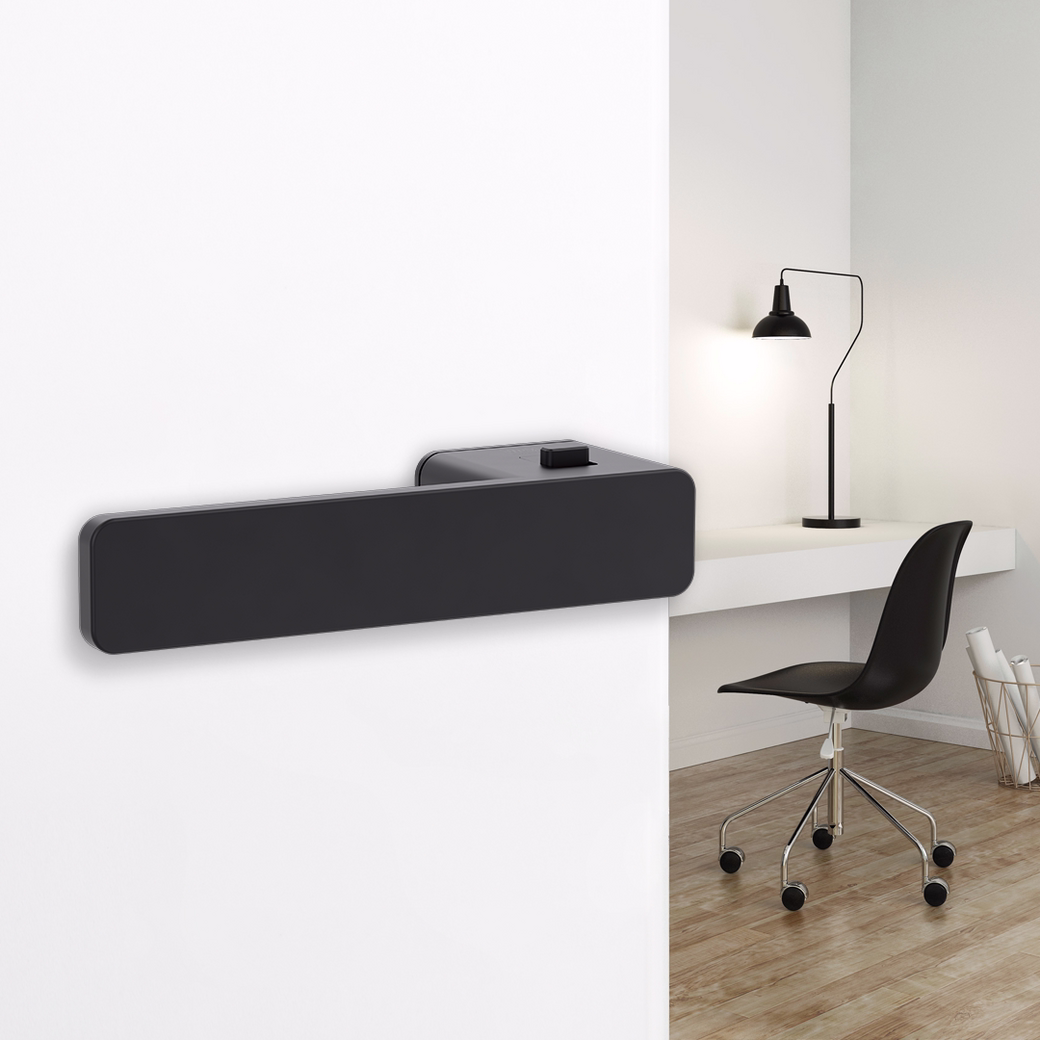 Rosettenlose Türgriffgarnitur von Griffwerk R8 ONE smart2lock Graphitschwarz Links | R8 One Schraubtechnik Graphitschwarz rosettenlos smart2lock | R8 ONE MADE BY GRIFFWERK Graphitschwarz smart2lock 1 Rosettenlose Türgriffgarnitur von Griffwerk R8 ONE smart2lock Graphitschwarz Links | R8 One Schraubtechnik Graphitschwarz rosettenlos smart2lock | R8 ONE MADE BY GRIFFWERK Graphitschwarz smart2lock