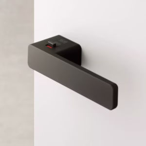 Rosettenlose Türgriffgarnitur von Griffwerk R8 ONE smart2lock Kaschmirgrau rechts | R8 One Schraubtechnik Kaschmirgrau rosettenlos smart2lock | R8 ONE MADE BY GRIFFWERK Kaschmirgrau smart2lock