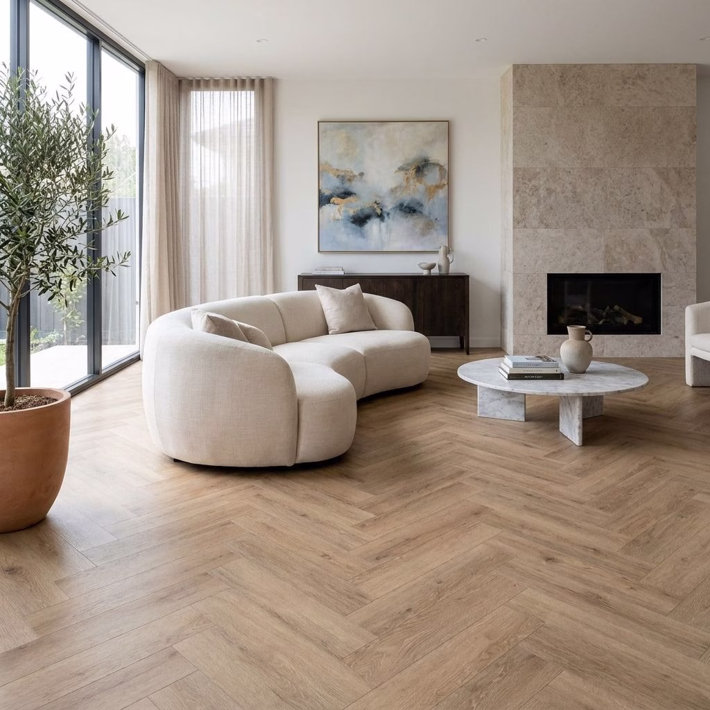 COREtec® Nimbus Kollektion Authentics HB 4V E | 50LVREH140 | US Floors Rigid-Vinylboden Fischgrät | Wasserfester Designboden in authentischer Fischgrät-Holzoptik 1 COREtec Rigid Klick-Vinyl Nimbus - Authentics HB 4V E - 50 LVREH 140_1920x1920