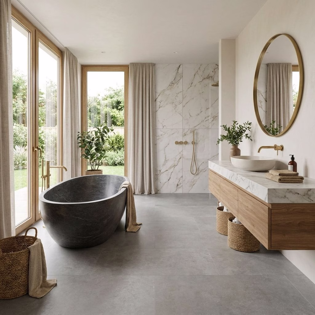 COREtec® Veleta 50 LVTE 3394 | Kollektion Naturals Megatile+ Series | 50LVTE3394 Veleta | US Floors Klick-Vinyl | Rigid-Vinylboden mit Kork Trittschalldämmung | Designboden mit integrierte Korkunterlage zum Klicken 1 COREtec Rigid Klick-Vinyl Veleta - Naturals - 50 LVTE 3394_1920x1920 (1)