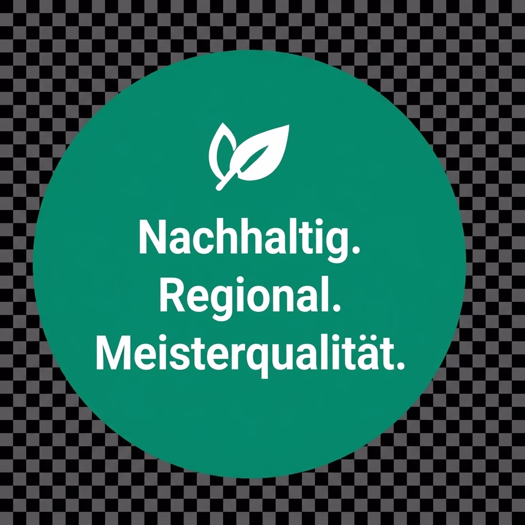 Nachhaltig. Regional. Meisterqualität.