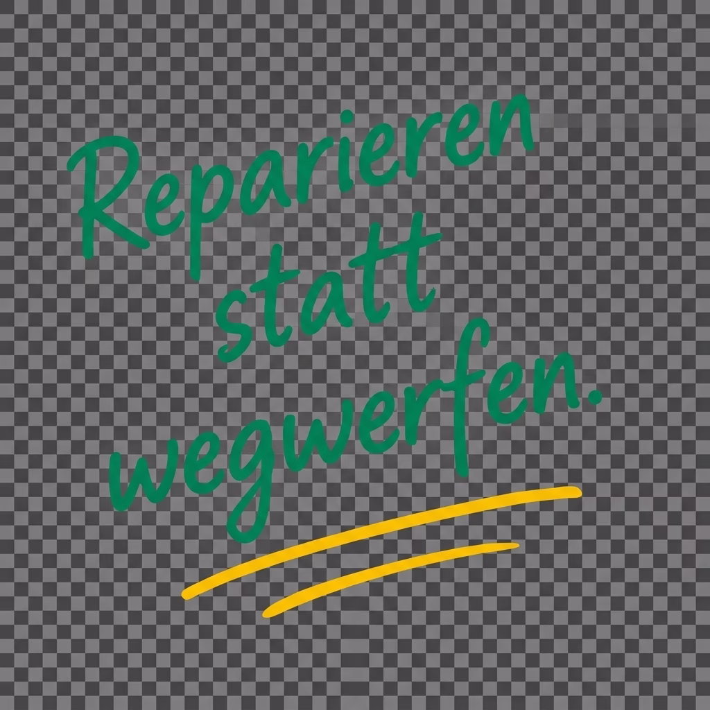 Reparieren statt wegwerfen.