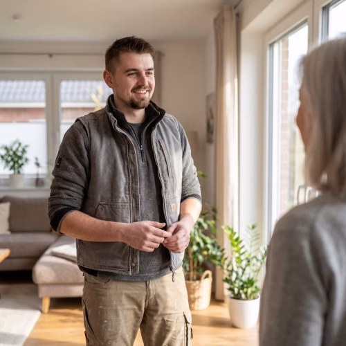 Tischlermeister Sergej Mai bietet einen professionellen Reparatur und Wartungsservice für Fenster und Türen.